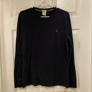 Abercrombie & Fitch Navy Blue Long Sleeve Top